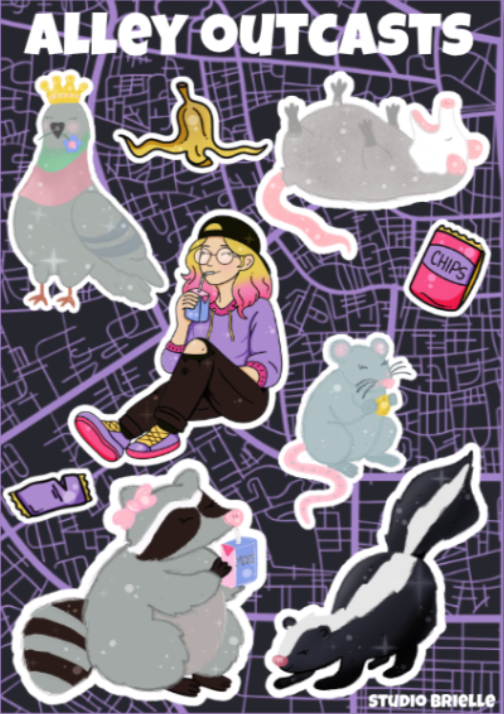 Alley Outcasts Sticker Sheet
